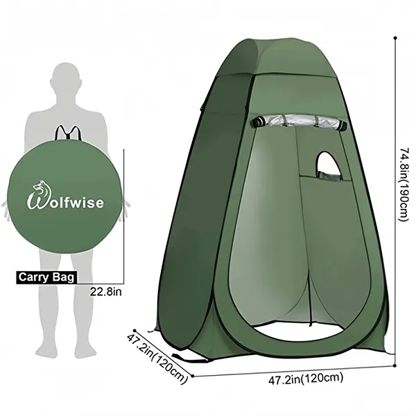 Pop Up Shower Privacy Shelter Window Outdoor Portable Tent - Pop Up Shower Privacy Shelter Window Outdoor Portable Tent - Image 1 of 3