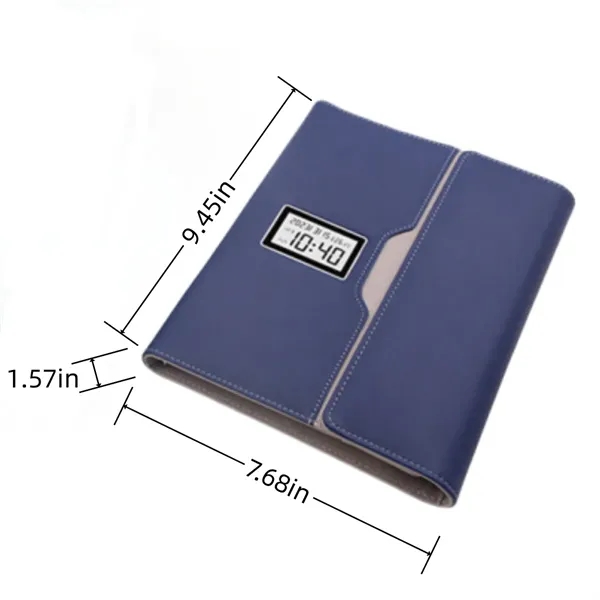 A5 Business Multifunctional Wireless Charging Clock Notebook - A5 Business Multifunctional Wireless Charging Clock Notebook - Image 1 of 5