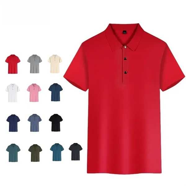 Quick-drying Custom Short-sleeved Work Clothes Polo Shirt - Quick-drying Custom Short-sleeved Work Clothes Polo Shirt - Image 2 of 9