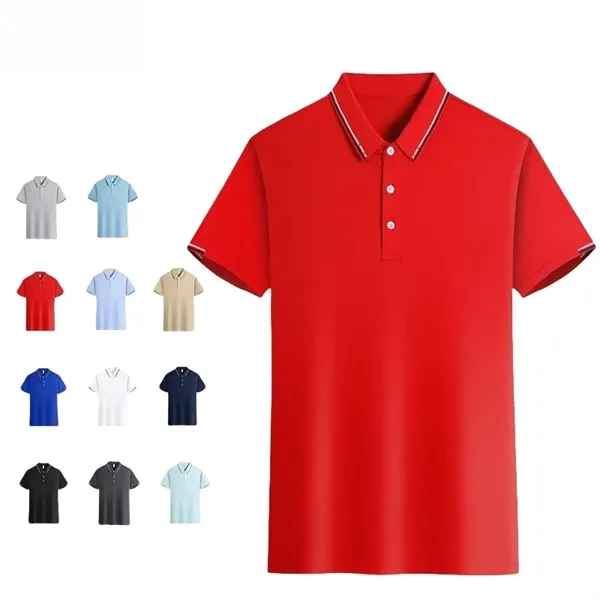 Quick-drying Custom Short-sleeved Work Clothes Polo Shirt - Quick-drying Custom Short-sleeved Work Clothes Polo Shirt - Image 3 of 9