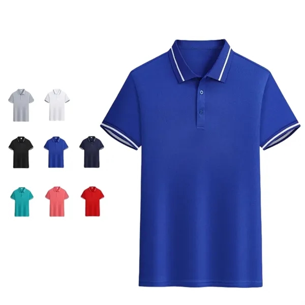 Quick-drying Custom Short-sleeved Work Clothes Polo Shirt - Quick-drying Custom Short-sleeved Work Clothes Polo Shirt - Image 6 of 9