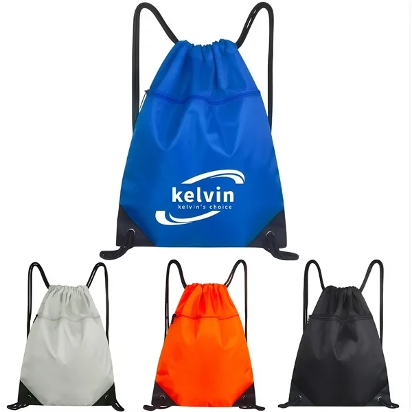 Foldable Gym Tote Bag Drawstring Backpacks - Foldable Gym Tote Bag Drawstring Backpacks - Image 0 of 4