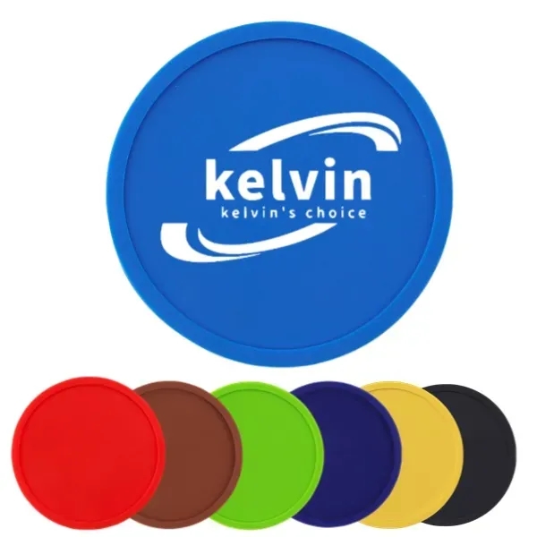 Silicone Thickened Non-Slip Non-Stick Coasters - Silicone Thickened Non-Slip Non-Stick Coasters - Image 0 of 4