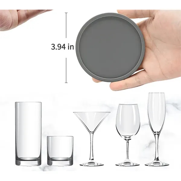 Silicone Thickened Non-Slip Non-Stick Coasters - Silicone Thickened Non-Slip Non-Stick Coasters - Image 1 of 4