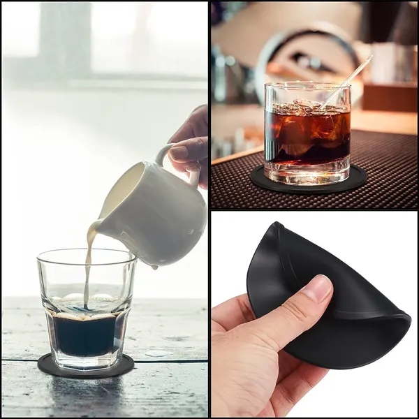 Silicone Thickened Non-Slip Non-Stick Coasters - Silicone Thickened Non-Slip Non-Stick Coasters - Image 3 of 4