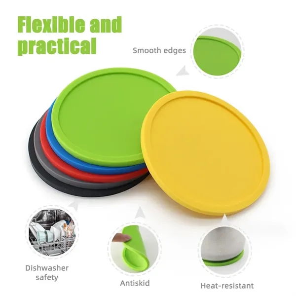 Silicone Thickened Non-Slip Non-Stick Coasters - Silicone Thickened Non-Slip Non-Stick Coasters - Image 4 of 4