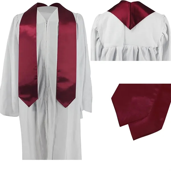 Classic Graduation Stoles Unisex Adult 72" / 60" Long - Classic Graduation Stoles Unisex Adult 72" / 60" Long - Image 2 of 2