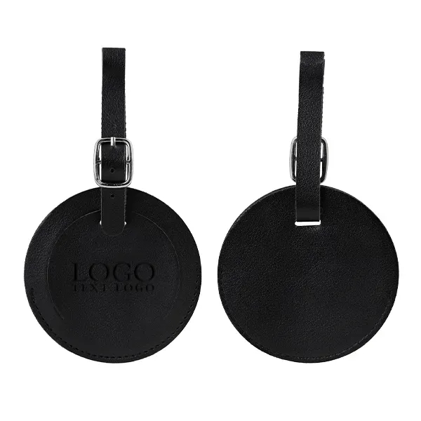 Custom Round Flap Luggage Tags With Logo