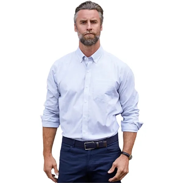 Cutter & Buck Stretch Oxford Stripe Mens Long Sleeve Dres... - Cutter & Buck Stretch Oxford Stripe Mens Long Sleeve Dres... - Image 4 of 5