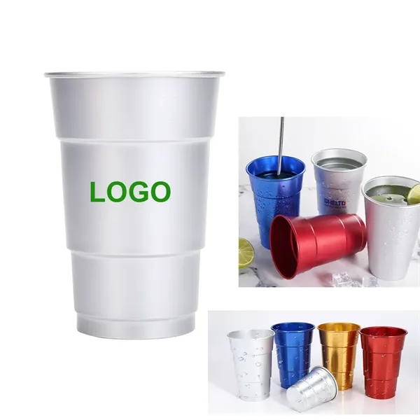 16oz Aluminum Beer Cups - 16oz Aluminum Beer Cups - Image 0 of 8