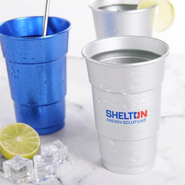 16oz Aluminum Beer Cups - 16oz Aluminum Beer Cups - Image 2 of 8