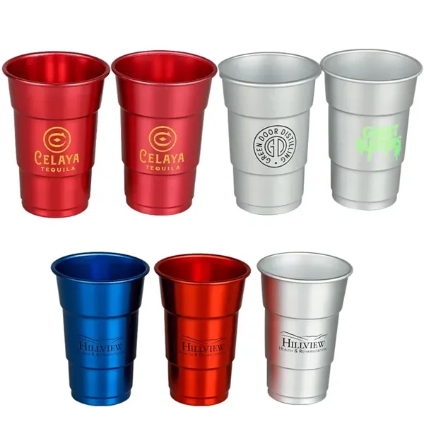 16oz Aluminum Beer Cups - 16oz Aluminum Beer Cups - Image 7 of 8