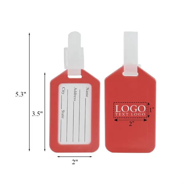 Colorful Luggage Tags With Logo - Colorful Luggage Tags With Logo - Image 2 of 29