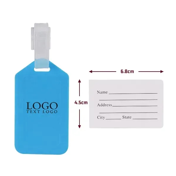 Colorful Luggage Tags With Logo - Colorful Luggage Tags With Logo - Image 5 of 29