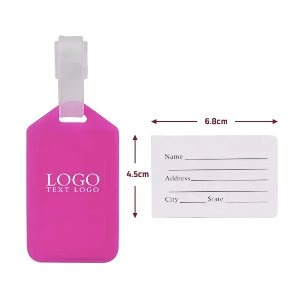 Colorful Luggage Tags With Logo - Colorful Luggage Tags With Logo - Image 14 of 29