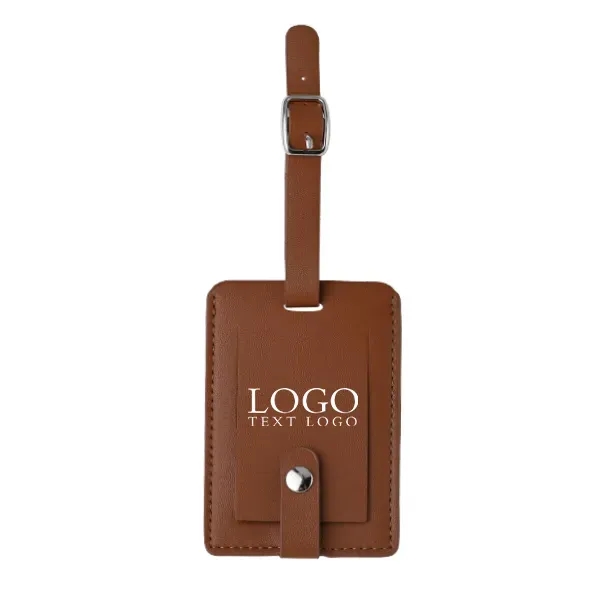 Elegant Leather Luggage Tags with A Classic Buckle Strap - Elegant Leather Luggage Tags with A Classic Buckle Strap - Image 5 of 8