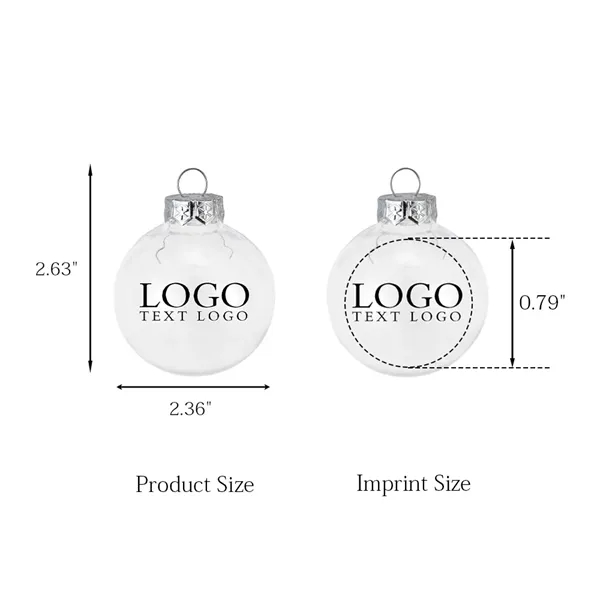 Transparent Filling Baubles Holiday Hanging Balls - Transparent Filling Baubles Holiday Hanging Balls - Image 1 of 10