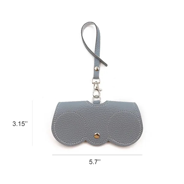 Outdoor PU Leather Sunglasses Bag W/ Strap - Outdoor PU Leather Sunglasses Bag W/ Strap - Image 1 of 2