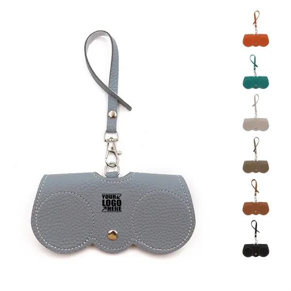 Outdoor PU Leather Sunglasses Bag W/ Strap - Outdoor PU Leather Sunglasses Bag W/ Strap - Image 0 of 2