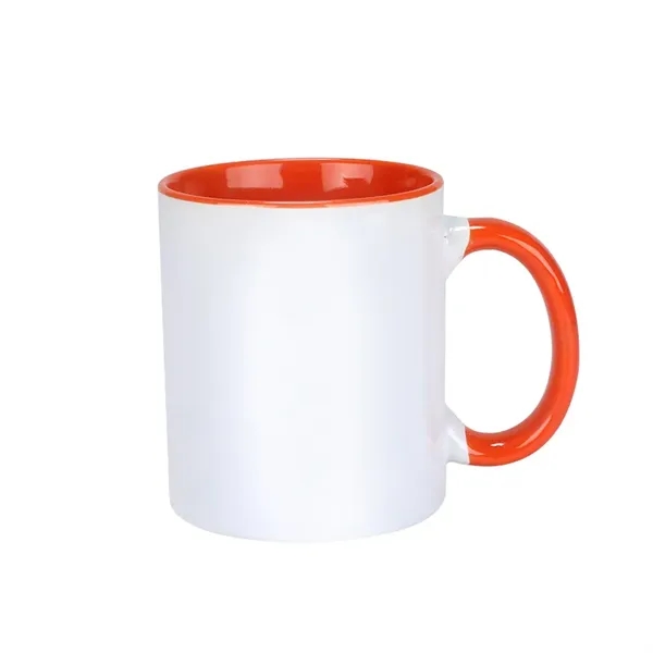 11 OZ Ceramic Mug with Colorful Interior & Handle - 11 OZ Ceramic Mug with Colorful Interior & Handle - Image 2 of 9