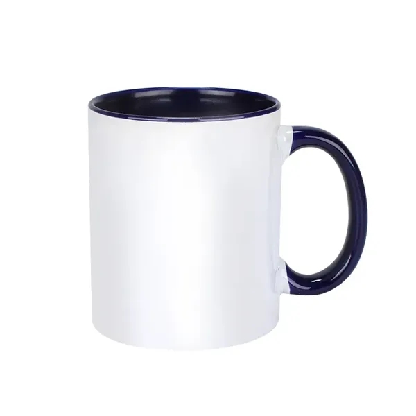 11 OZ Ceramic Mug with Colorful Interior & Handle - 11 OZ Ceramic Mug with Colorful Interior & Handle - Image 3 of 9