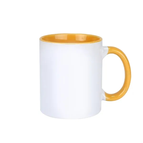 11 OZ Ceramic Mug with Colorful Interior & Handle - 11 OZ Ceramic Mug with Colorful Interior & Handle - Image 6 of 9