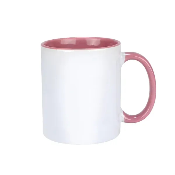 11 OZ Ceramic Mug with Colorful Interior & Handle - 11 OZ Ceramic Mug with Colorful Interior & Handle - Image 7 of 9