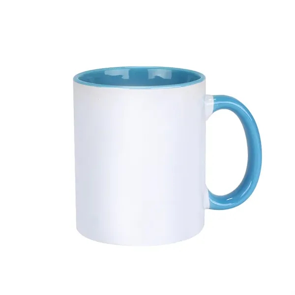 11 OZ Ceramic Mug with Colorful Interior & Handle - 11 OZ Ceramic Mug with Colorful Interior & Handle - Image 8 of 9