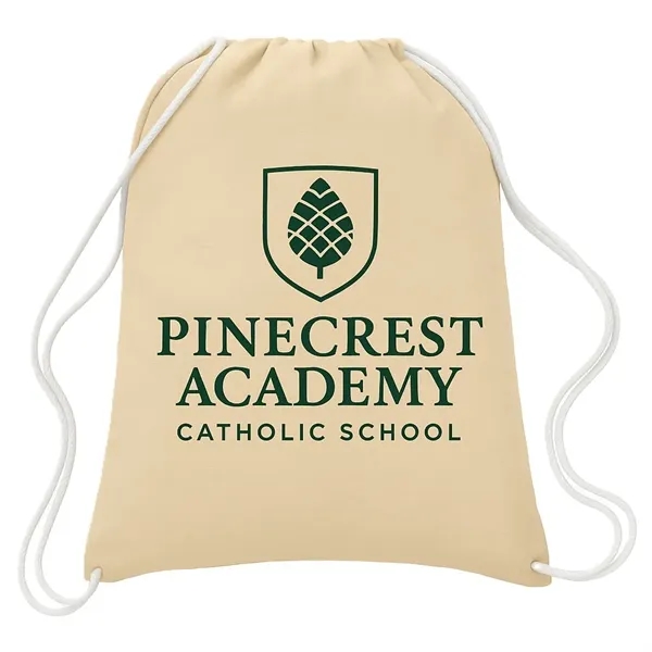 Canvas Drawstring Backpack - Natural - Canvas Drawstring Backpack - Natural - Image 0 of 1