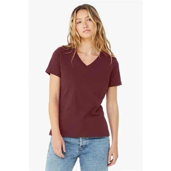 BELLA+CANVAS Women's Relaxed Jersey Short Sleeve V-Neck Tee. - BELLA+CANVAS Women's Relaxed Jersey Short Sleeve V-Neck Tee. - Image 27 of 35