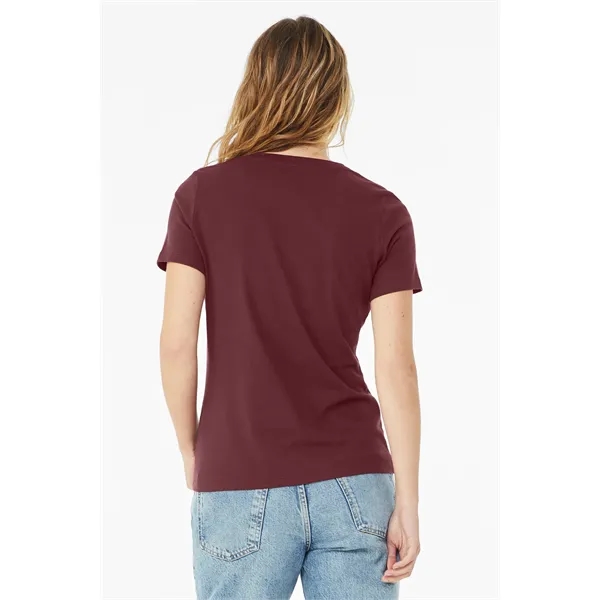 BELLA+CANVAS Women's Relaxed Jersey Short Sleeve V-Neck Tee. - BELLA+CANVAS Women's Relaxed Jersey Short Sleeve V-Neck Tee. - Image 28 of 35
