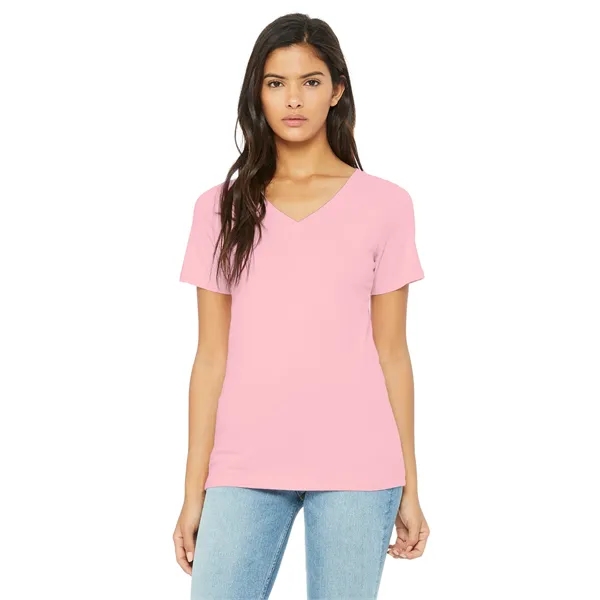 BELLA+CANVAS Women's Relaxed Jersey Short Sleeve V-Neck Tee. - BELLA+CANVAS Women's Relaxed Jersey Short Sleeve V-Neck Tee. - Image 29 of 35