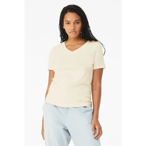 BELLA+CANVAS Women's Relaxed Jersey Short Sleeve V-Neck Tee. - BELLA+CANVAS Women's Relaxed Jersey Short Sleeve V-Neck Tee. - Image 33 of 35