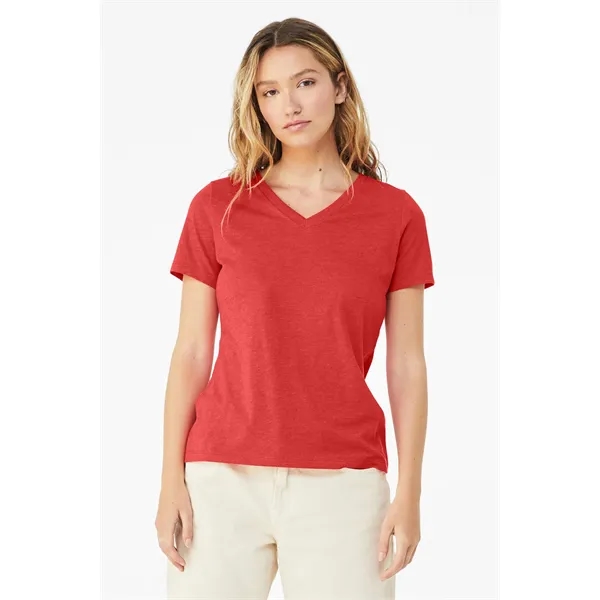 BELLA+CANVAS Women's Relaxed Heather CVC V-Neck Tee - BELLA+CANVAS Women's Relaxed Heather CVC V-Neck Tee - Image 23 of 28