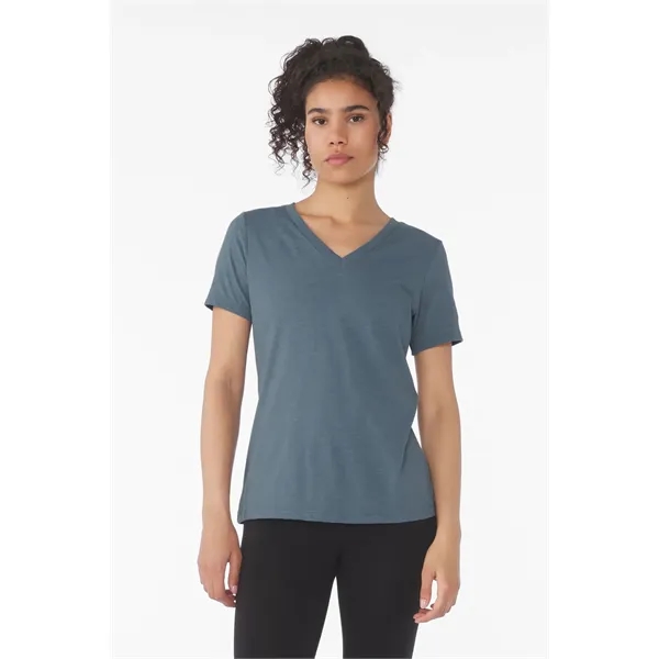 BELLA+CANVAS Women's Relaxed Heather CVC V-Neck Tee - BELLA+CANVAS Women's Relaxed Heather CVC V-Neck Tee - Image 27 of 28