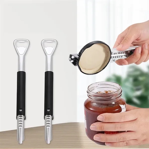 3-in-1 Adjustable Stainless Steel Jar, Bottle, Can Opener - 3-in-1 Adjustable Stainless Steel Jar, Bottle, Can Opener - Image 0 of 6