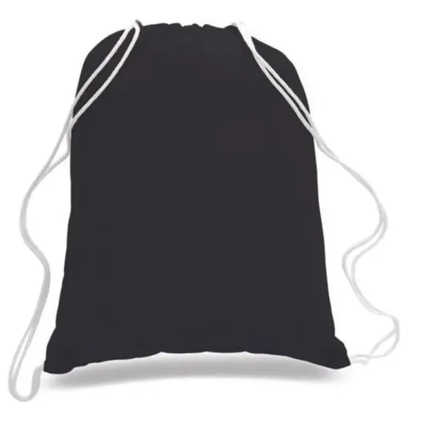 Canvas Drawstring Backpack - Colors - Canvas Drawstring Backpack - Colors - Image 1 of 5