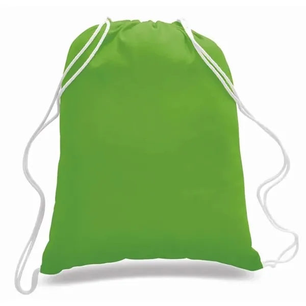 Canvas Drawstring Backpack - Colors - Canvas Drawstring Backpack - Colors - Image 2 of 5