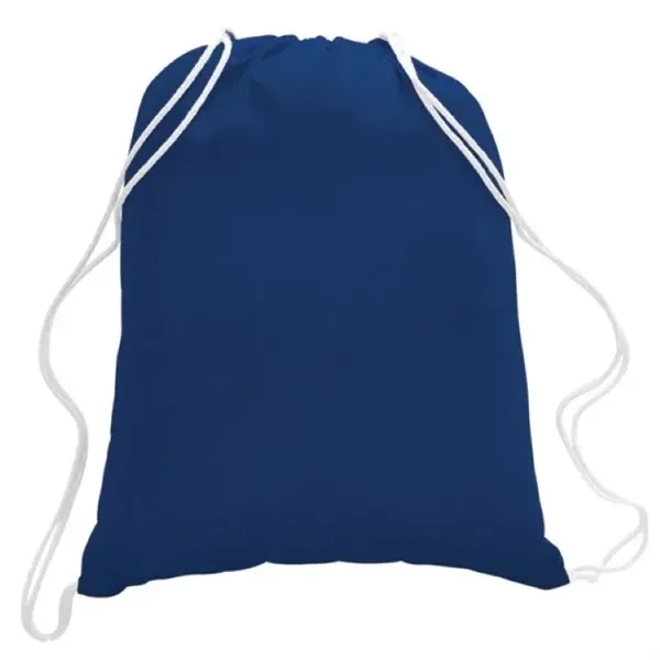 Canvas Drawstring Backpack - Colors - Canvas Drawstring Backpack - Colors - Image 4 of 5