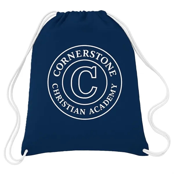 Canvas Drawstring Backpack - Colors - Canvas Drawstring Backpack - Colors - Image 0 of 5