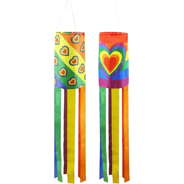 Rainbow Windsock Flag - Rainbow Windsock Flag - Image 1 of 2