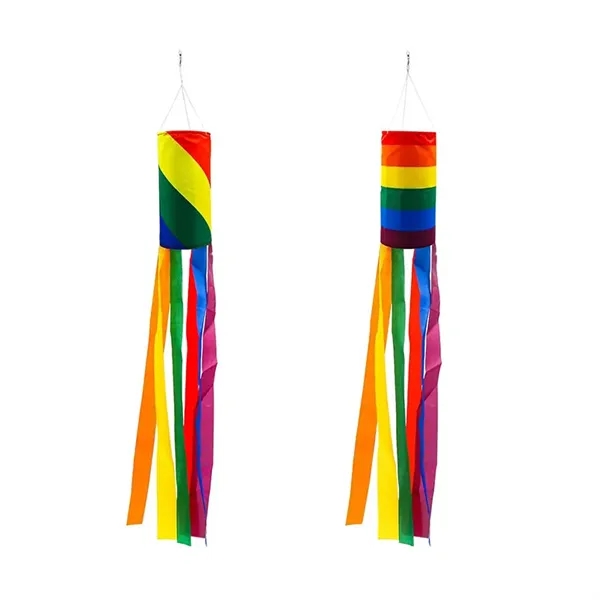 Rainbow Windsock Flag - Rainbow Windsock Flag - Image 2 of 2