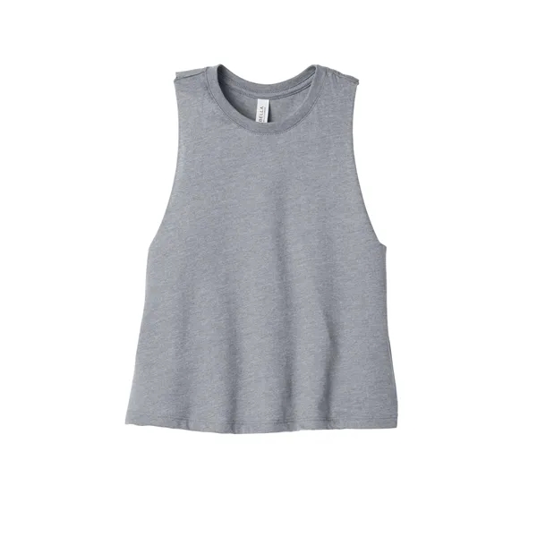 Custom BELLA+CANVAS Women's Racerback Cropped Tank.