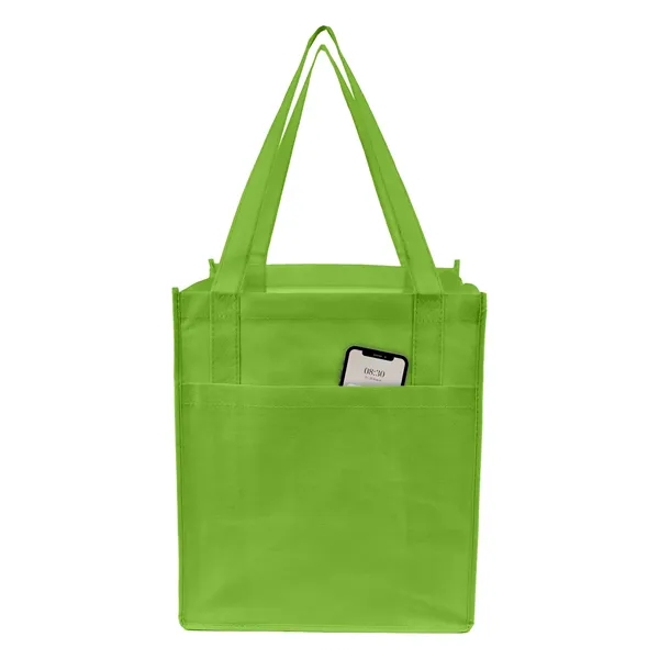 Pocket Shopping Tote - Lime Green (Special Pricing)