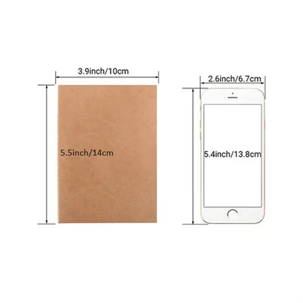 A6 Kraft Cover Journal Lined  Paper Notebook - A6 Kraft Cover Journal Lined  Paper Notebook - Image 1 of 4