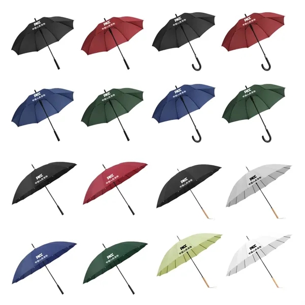 Windproof Large Logo Golf  Umbrella Adult Men Women Classic - Windproof Large Logo Golf  Umbrella Adult Men Women Classic - Image 3 of 4
