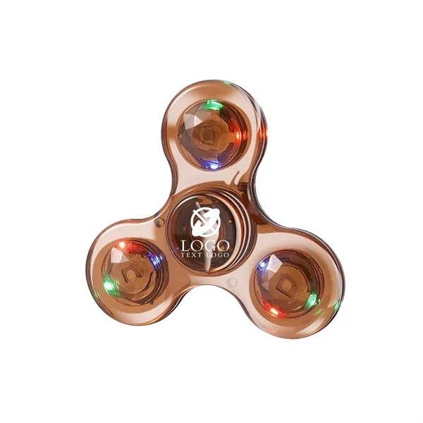 Custom Clear LED Light Fidget Spinner Toys - Custom Clear LED Light Fidget Spinner Toys - Image 11 of 13