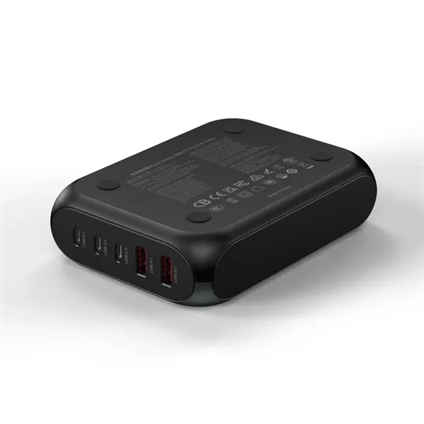 188W GaN Desktop 3C2A Multiport Fast Charger - 188W GaN Desktop 3C2A Multiport Fast Charger - Image 2 of 5