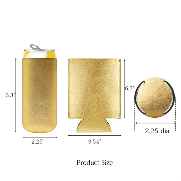 Metallic Beer Bottle Can Cooler - Metallic Beer Bottle Can Cooler - Image 2 of 9