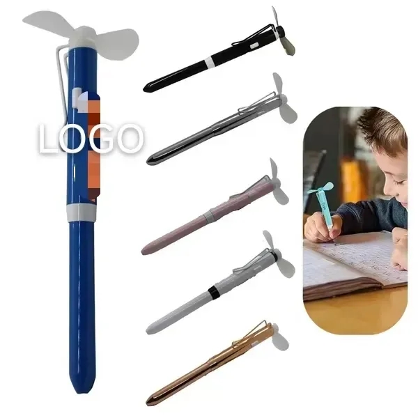 Mini Fan with Ballpoint Multifunction Metal Pens - Mini Fan with Ballpoint Multifunction Metal Pens - Image 3 of 3
